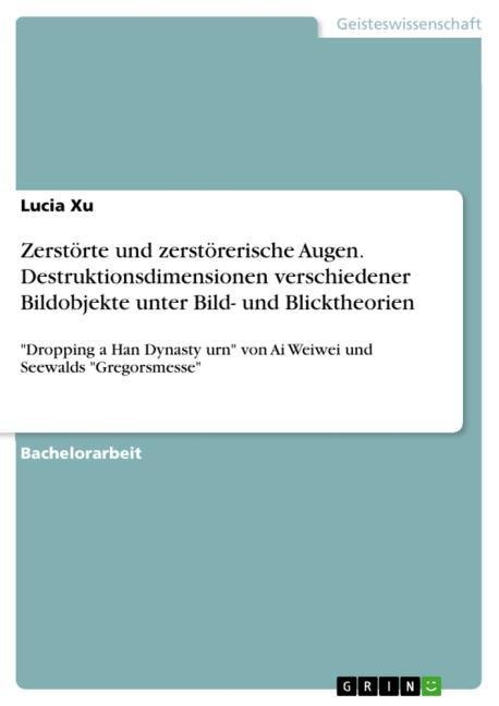 Zerstörte und zerstörerische Augen. Destruktionsdimensionen verschiedener Bildobjekte unter Bild- und Blicktheorien