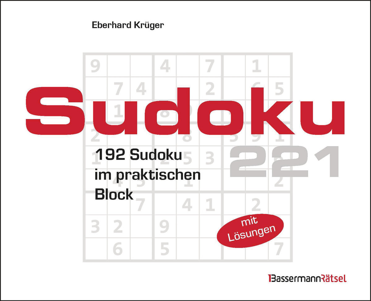 Sudokublock 221 192 Sudoku im praktischen Block