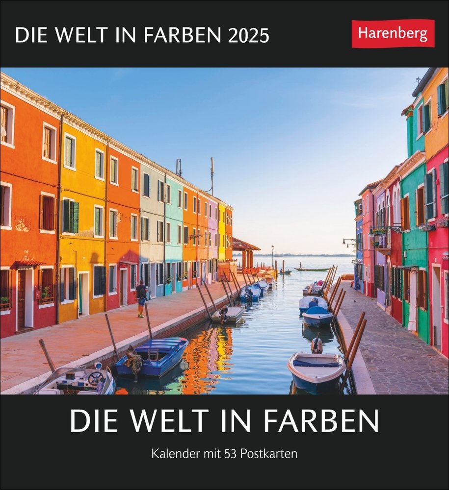 Die Welt in Farben Postkartenkalender 2025