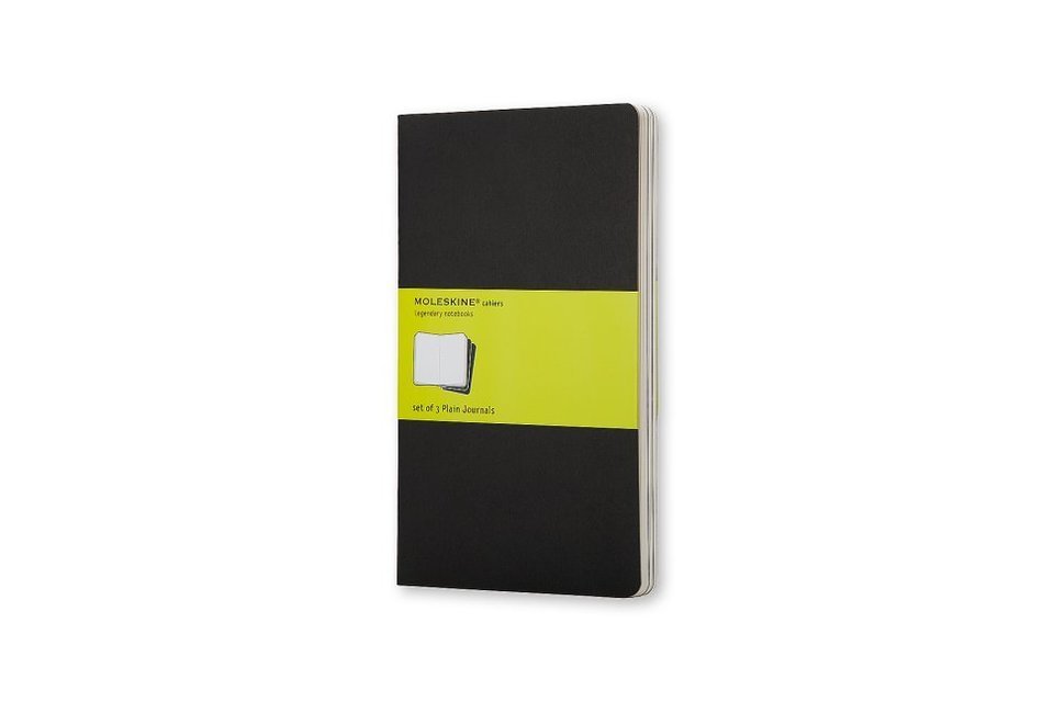 Set de 3 cahiers Moleskine blanco noir P