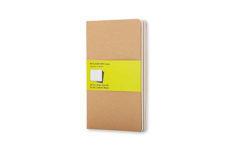 Cahier Notizbuch Packpapierbraun Notizheft 9 x 14 cm, blanko, Mit