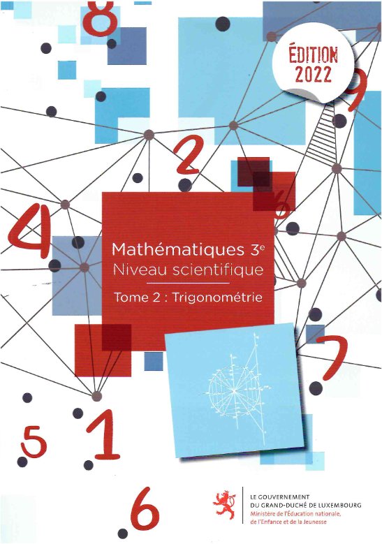 ESC/398: Mathématiques 3e BCD tome 2 Trigonométrie