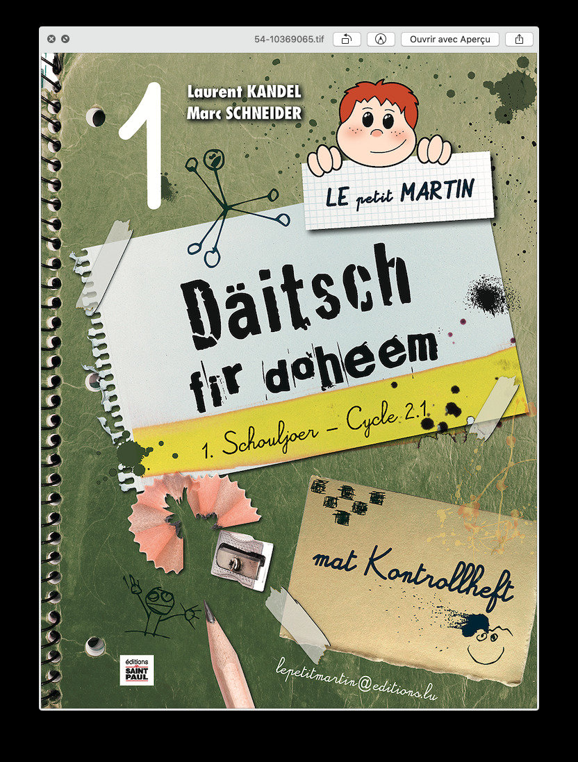 Le petit Martin - Däitsch fir doheem Cycle 2.1 - 1. Schouljoer (réimpression