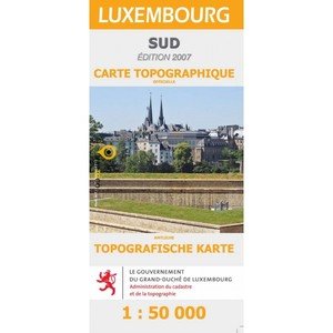 CARTE TOPOGRAPHIQUE LUXEMBOURG SUD 1/50