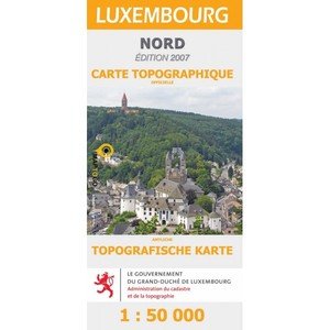 CARTE TOPOGRAPHIQUE LUXEMBOURG NORD 1/50