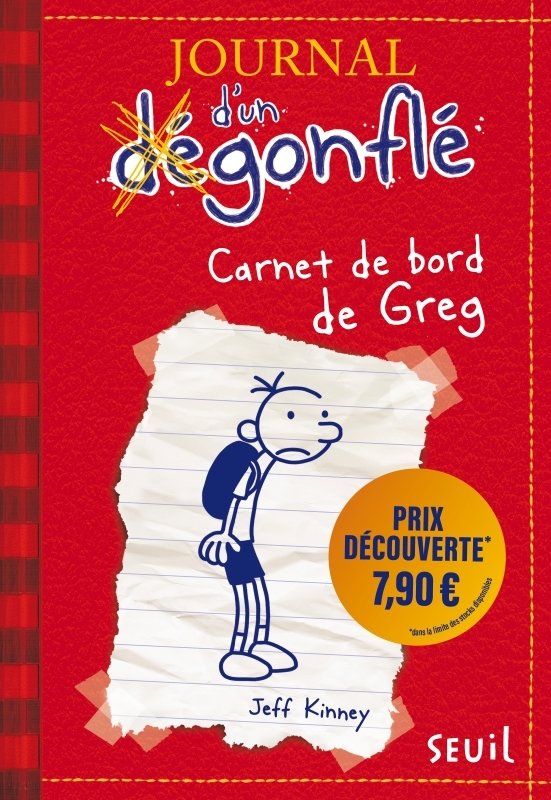 Carnet de bord de greg heffley - journal d'un degonfle, tome 1 - prix decouverte